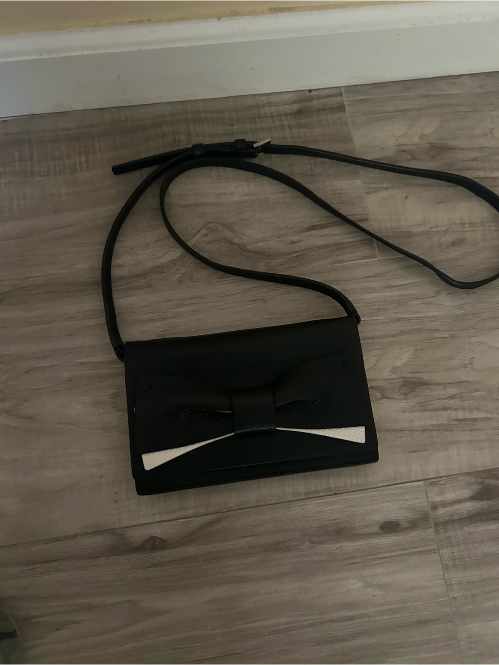 kate spade Black Crossbody with Bow Accent